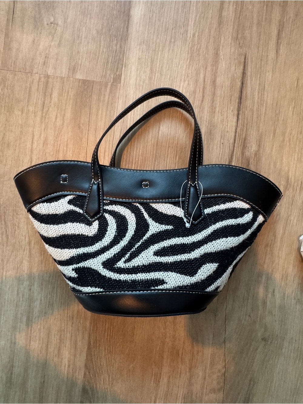 H&M Jacquard-weave crossbody bag - cream/zebra print - Picture 8 of 8